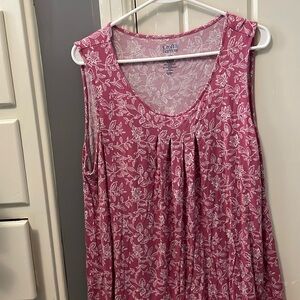 Craft and Barrow set of 2 like new silky sleeveless tank style Both 1X